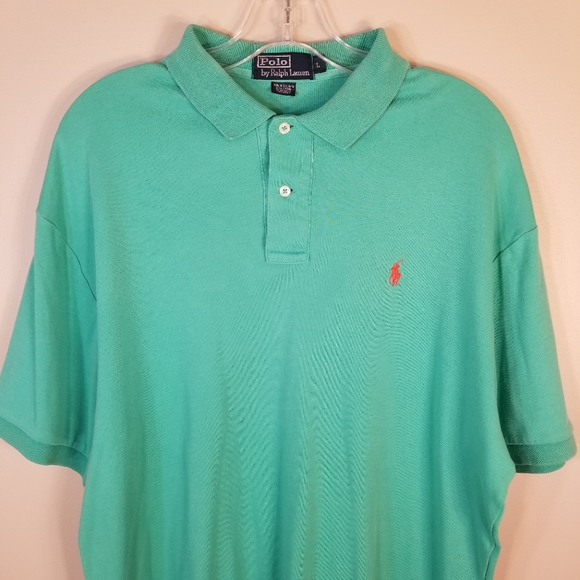 Polo Ralph Lauren Green Polo Shirt Large - Picture 2 of 16